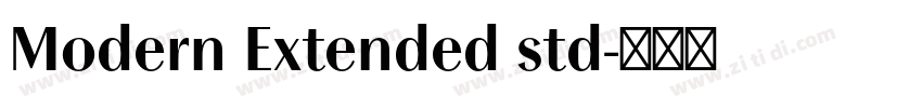Modern Extended std字体转换